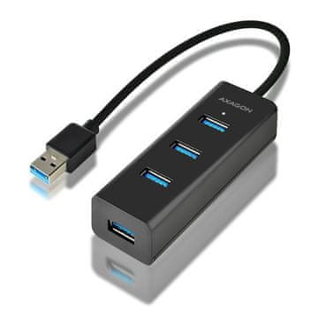 slomart AXAGON HUE-S2B USB 3.2 Gen 1 hub, 4 priključka, 30cm kabel