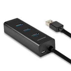 AXAGON Hue-s2bp hub 4-portowy usb 3.2 gen 1 charging hub 1.2m kabel, ac adapter