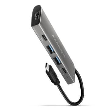 AXAGON AXAGON HMC-5G2 USB-C hub 5u1, 10Gbps, 2x USB-A, 2x USB-C, HDMI 4K/60Hz, PD 100W
