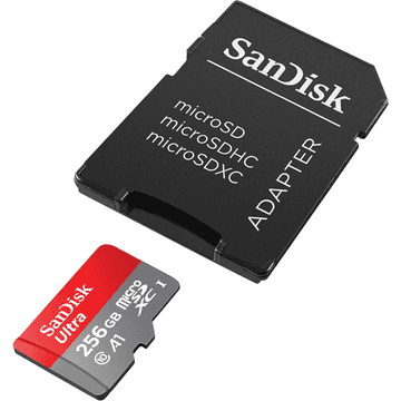 SanDisk 256GB Ultra microSD UHS-I memorijska kartica s adapterom