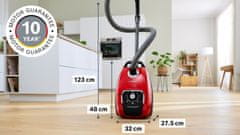 Bosch BGB8PET3A usisavač s vrećicom, crveni