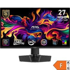 MSI Monitor MAG 273QP QD‑OLED X24 / 27" / WQHD / 240Hz / 0.03ms (GtG) / crni - podesiv po visini