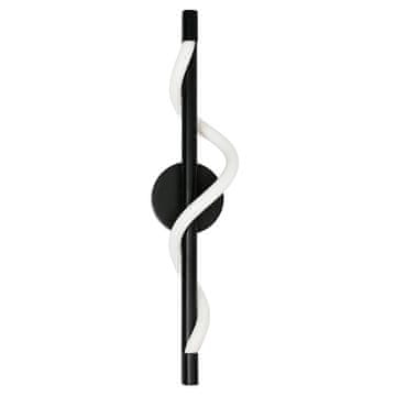 Moderna crna vertikalna zidna lampa s promjenjivom LED bojom 12W MELECA Light Prestige