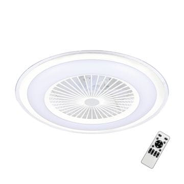 Okrugli stropni ventilator Ø60cm bijeli LED 48W s promjenjivom bojom i daljinskim upravljačem ZEPHYR Milagro