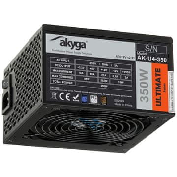 Akyga ATX napajanje 350W Ultimate AK-U4-350 80+ Bronze ventilator 12cm P8 4xSATA PCI-E
