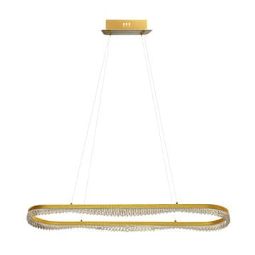 Moderna zlatna dekorativna LED viseća lampa 45W PRECIOSA Milagro