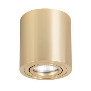 Moderna okrugla stropna svjetiljka zlatnog formata Ø9cm s pomičnom rupicom 1xGU10 50W TULON Light Prestige