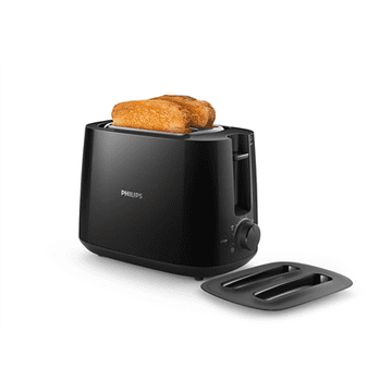 Philips | HD2582/90 | Toster za svakodnevnu upotrebu | Snaga 900 W | Broj utora 2 | Materijal kućišta Plastika | Crna