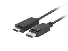 Lanberg Adapter kabel Lanberg DisplayPort (M) V1.1 - HDMI (M) 1m crni