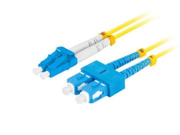 Lanberg Patchcord svjetlovodni Lanberg SM SC/UPC-LC/UPC duplex 3,0 mm lsZH G657A1 3m žuti