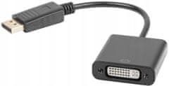Lanberg AD-0007-BK DisplayPort (M) -> DVI-D (Ž)(24+5) Dual Link adapter kabel