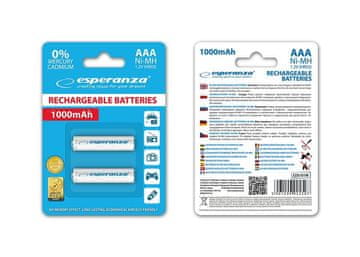 Esperanza AAA baterije 1000mAh 2 kom bijele