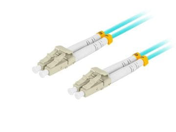 Lanberg Patchcord svjetlovodni Lanberg MM LC/UPC-LC/UPC duplex 3.0mm OM3 50/125 LSZH 1m aqua
