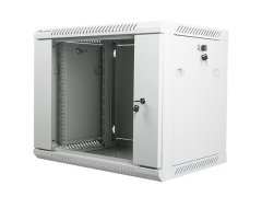 Lanberg 19" 9U 600x450 sivi zidni rack ormar (flat pack)