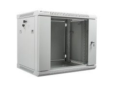 Lanberg 19" 9U 600x450 sivi zidni rack ormar (flat pack)