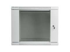 Lanberg 19" 9U 600x450 sivi zidni rack ormar (flat pack)