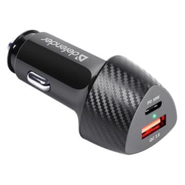 Defender UCA-92 USBx1 USB-Cx1 QC auto punjač, PD napajanje