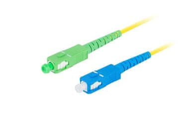 Lanberg Patchcord svjetlovodni lanberg sm sc/apc-sc/upc simpleks 3.0mm szh g657a1 1m žuti