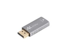 Lanberg Adapter Lanberg displayport (m) -> hdmi (f) 4k srebrni