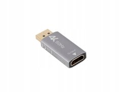 Lanberg Adapter Lanberg displayport (m) -> hdmi (f) 4k srebrni