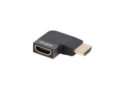 Lanberg Adapter Lanberg HDMI(F)-HDMI(F) 8K kutni desno, aluminij, srebrni