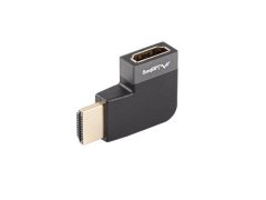 Lanberg Adapter Lanberg HDMI(F)-HDMI(F) 8K kutni desno, aluminij, srebrni