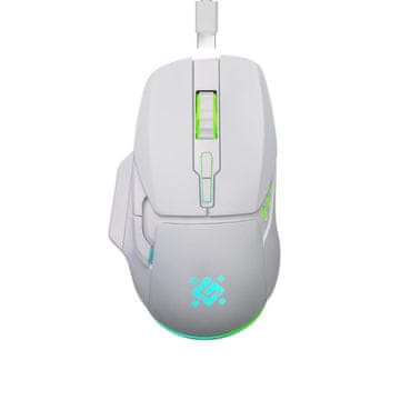 Defender Bežična optička gaming miš defender stix gm-009, 3200 dpi, bijela, rgb, akumulator, 7 tipki, tiha, bezkucna
