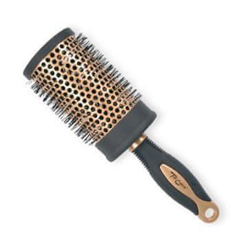 TOP CHOICE Ekskluzivna četka za kosu Hair Accessories veličine XL okrugla zlatna/crna 62049-02