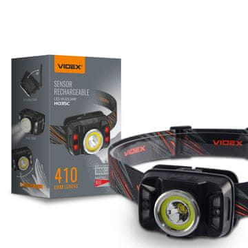 Taktička LED naglavna lampa 5W + COB baterija za 23h 410lm dometa 86 m IP65 VLF-H035C Videx