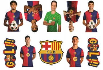 Privremene tetovaže FC BARCELONA Barca za rođendane i zabave, 10 kom.