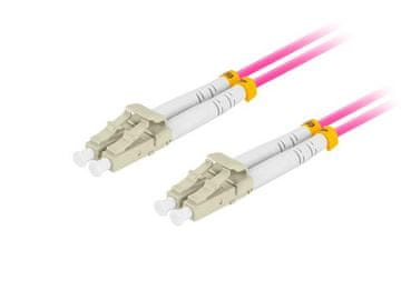 Lanberg Patchcord svjetlovodni Lanberg MM LC/UPC-LC/UPC duplex 3,0 mm om4 50/125 lszh 5 m ljubičasta