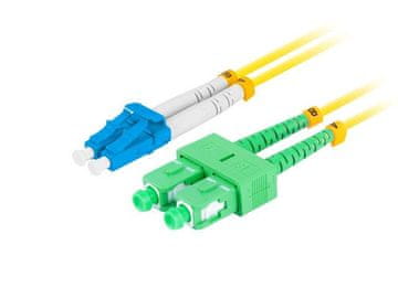 Lanberg Patchcord svjetlovodni Lanberg LC/UPC-SC/APC dvostruki 3,0 mm LSZH G657A1 2 m žuti