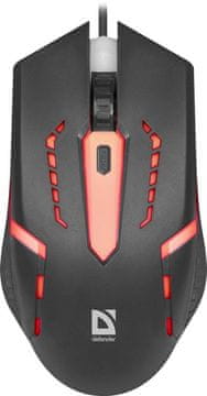 Defender Mysz przewodowa Defender Flash MB-600L 1200 dpi 4p led
