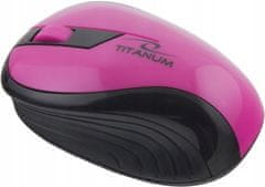 Titanum RAINBOW TM114P bežični optički miš roze boje