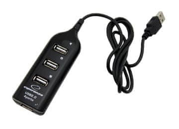 Esperanza EA116 USB Hub 4xUSB 2.0 Crni