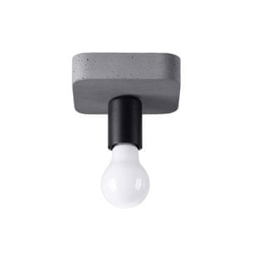 Industrijska siva stropna svjetiljka TAVO 1xE27 15W SL.1156 Sollux Lighting