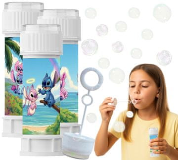 INNA Mjehurići od sapunice za djecu STICZ Stich Lilo Angel Stvorenje Rođendan Party 60ml