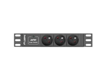Lanberg produžni kabel za 10" ormare 1U 10A PDU 3x PL 2m crni