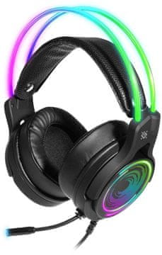 Defender Slušalice s mikrofonom Defender Cosmo Pro 7.1 virtual sound, gaming usb rgb, osvijetljene i igra