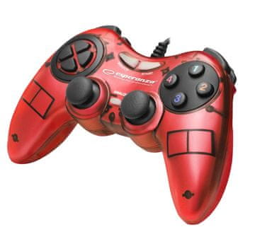 Esperanza Gamepad za PC USB "Fighter" crveni