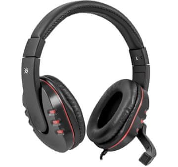 Defender Slušalice s mikrofonom Defender WARHEAD G-160 gaming, crno-crvene + igra