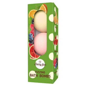 DELIA Dairy Fun šumeće kugle za kupanje - lubenica, šumsko voće i naranča 1 pakiranje (3x100g)
