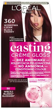 L’Oréal Casting Creme Gloss boja u kremi br. 360 trešnjasto crna