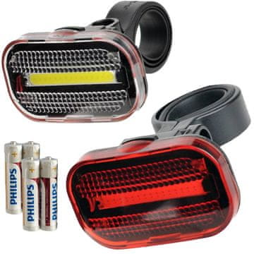 COB LED set svjetala za bicikle, prednje i stražnje