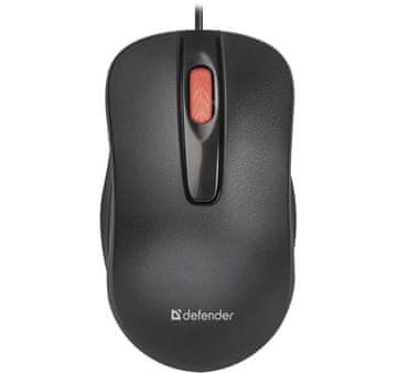 Defender Žični miš Defender POINT MM-756 OPTICAL 1000dpi, crni, 3 gumba