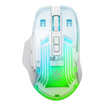 Defender Bežična gaming miš Defender astro elite gm-056 optička 3200 dpi bijela rgb akumulator 7 tipki