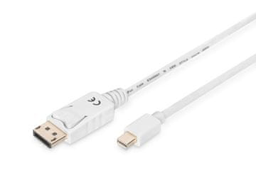 Digitus Kabel displayport digitus dp/m-dpmini /m, 1.1a bijeli, 2m