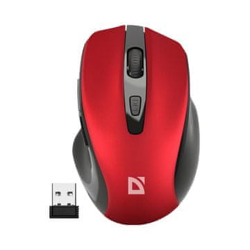 Defender Bežična miš defender prime mb-053 optička bešumna 1600 dpi crvena