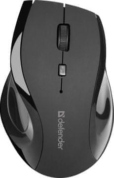 Defender Bežična optička miš Defender ACCURA MM-295, 1600 dpi, 6 tipki, crna