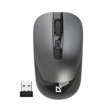 Defender Bežični miš defender wave mm-995 optički tihi bez klika 1600dpi srebrni